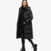 Μακρύ Puffer παλτό με κουκούλα