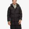 Μακρύ Puffer παλτό με κουκούλα