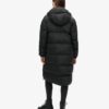 Μακρύ Puffer παλτό με κουκούλα
