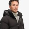 Μακρύ Puffer παλτό με κουκούλα