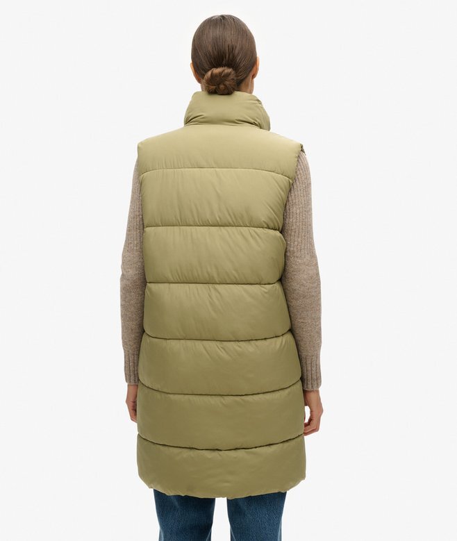 Μακρύ Quilted γιλέκο Μακρύ Quilted γιλέκο
