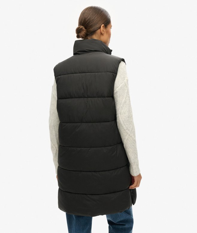Μακρύ Quilted γιλέκο Μακρύ Quilted γιλέκο