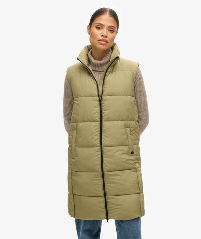 Μακρύ Quilted γιλέκο Μακρύ Quilted γιλέκο
