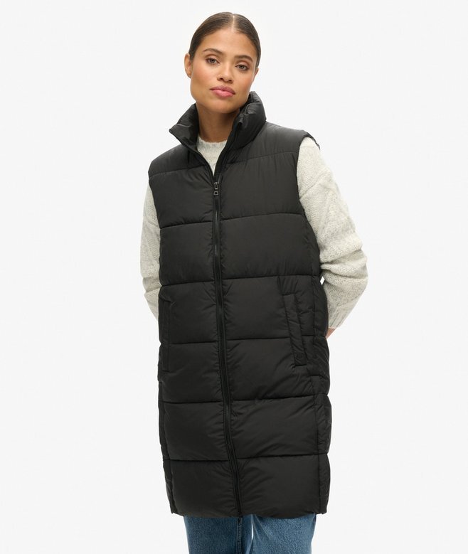 Μακρύ Quilted γιλέκο Μακρύ Quilted γιλέκο