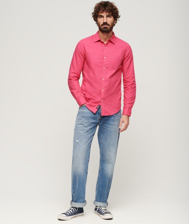 Μακρυμάνικο πουκάμισο από βαμμένο Organic Cotton Μακρυμάνικο πουκάμισο από βαμμένο Organic Cotton