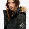 Μεσαίου μήκους Puffer παλτό με κουκούλα Hooded Fuji Μεσαίου μήκους Puffer παλτό με κουκούλα Hooded Fuji