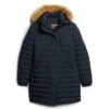 Μεσαίου μήκους Puffer παλτό με κουκούλα Hooded Fuji