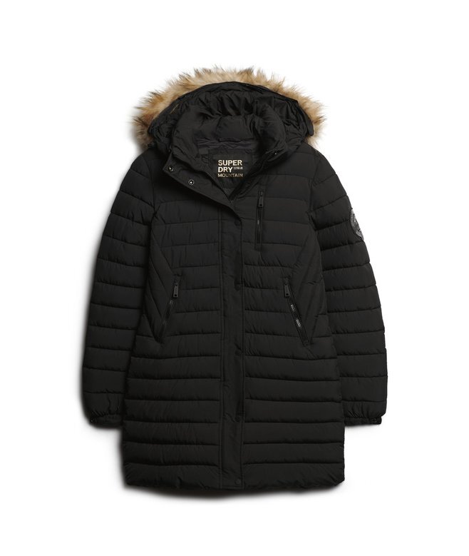 Μεσαίου μήκους Puffer παλτό με κουκούλα Hooded Fuji Μεσαίου μήκους Puffer παλτό με κουκούλα Hooded Fuji