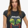 Metallica X Superdry T-shirt με κοντά μανίκια και λογότυπο συγκροτήματος