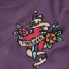 Μικρό εφαρμοστό T-shirt με τατουάζ και στρας