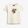Μικρό εφαρμοστό T-shirt με τατουάζ και στρας