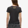 Μικρό T-shirt με στρας και σχέδιο τατουάζ
