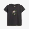 Μικρό T-shirt με στρας και σχέδιο τατουάζ
