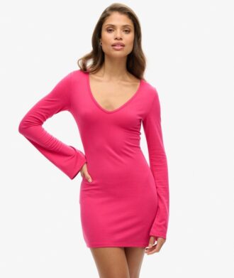 Μίνι φόρεμα bodycon με φαρδιά μανίκια