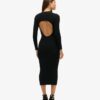 Μίντι φόρεμα bodycon με ανοιχτή πλάτη