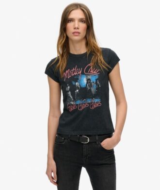 Motley Crue X Superdry T-shirt με κοντά μανίκια