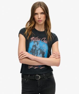 Motley Crue X Superdry T-shirt με κοντά μανίκια