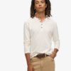 Μπλούζα Henley με μακριά μανίκια Μπλούζα Henley με μακριά μανίκια