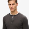 Μπλούζα Henley με μακριά μανίκια Μπλούζα Henley με μακριά μανίκια
