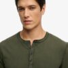 Μπλούζα Henley με μακριά μανίκια Μπλούζα Henley με μακριά μανίκια