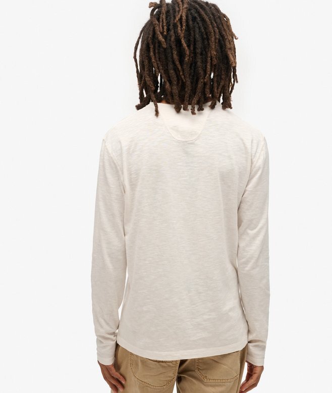 Μπλούζα Henley με μακριά μανίκια Μπλούζα Henley με μακριά μανίκια