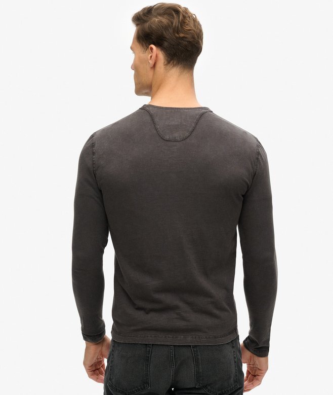 Μπλούζα Henley με μακριά μανίκια Μπλούζα Henley με μακριά μανίκια