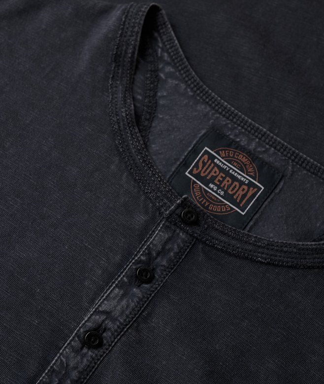 Μπλούζα Henley με μακριά μανίκια Μπλούζα Henley με μακριά μανίκια