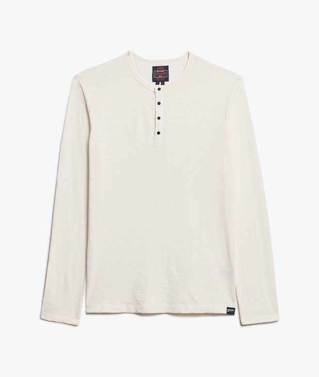 Μπλούζα Henley με μακριά μανίκια Μπλούζα Henley με μακριά μανίκια