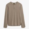 Μπλούζα Henley με μακριά μανίκια Μπλούζα Henley με μακριά μανίκια