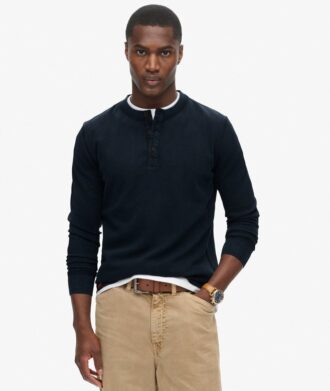 Μπλούζα Henley με Vintage υφή