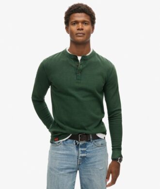 Μπλούζα Henley με Vintage υφή
