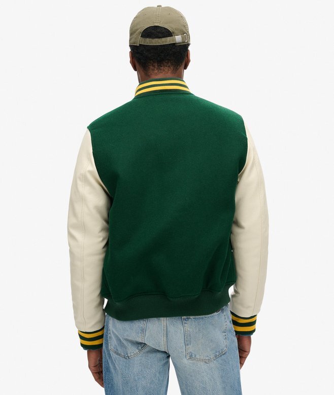 Μπουφάν Bomber από μαλλί Varsity Μπουφάν Bomber από μαλλί Varsity