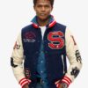 Μπουφάν Bomber με μπάλωμα College Varsity