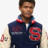 Μπουφάν Bomber με μπάλωμα College Varsity
