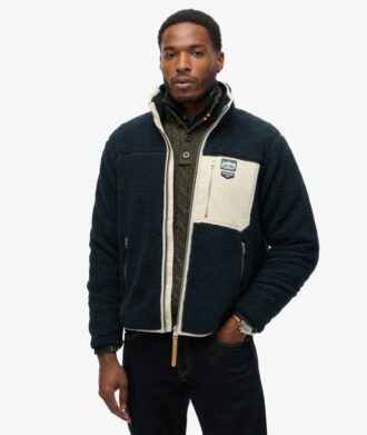 Μπουφάν Vintage Retro Borg Fleece Μπουφάν Vintage Retro Borg Fleece