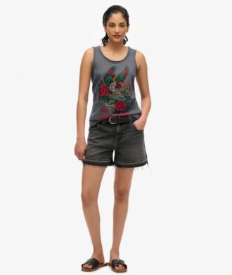 Neo Trad Tattoo Scoop Neck Tank Top