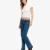 Organic Cotton Vintage χαμηλής μέσης με στενή γραμμή και φαρδιά πόδια