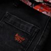 Organic Cotton Vintage χαμηλής μέσης με στενή γραμμή και φαρδιά πόδια