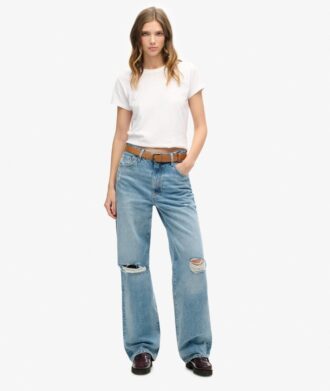 Παντελόνι τζιν με φαρδιά γραμμή από Organic Cotton Παντελόνι τζιν με φαρδιά γραμμή από Organic Cotton
