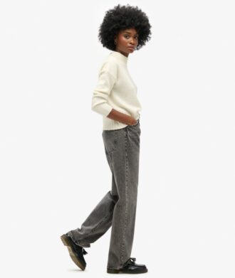 Παντελόνι τζιν με φαρδιά γραμμή από Organic Cotton