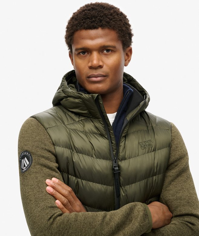 Πλεκτό μπουφάν Storm Hybrid με κουκούλα Hooded Πλεκτό μπουφάν Storm Hybrid με κουκούλα Hooded