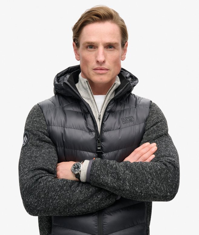 Πλεκτό μπουφάν Storm Hybrid με κουκούλα Hooded Πλεκτό μπουφάν Storm Hybrid με κουκούλα Hooded