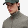 Πλεκτό πουλόβερ Cotton Classics με μισό φερμουάρ
