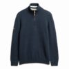 Πλεκτό πουλόβερ Cotton Classics με μισό φερμουάρ