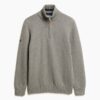 Πλεκτό πουλόβερ Cotton Classics με μισό φερμουάρ