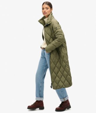 Πολυμακρύ Quilted παλτό