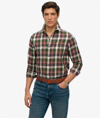 Πουκάμισο Vintage με καρό μοτίβο από Organic Cotton