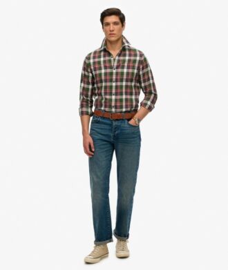 Πουκάμισο Vintage με καρό μοτίβο από Organic Cotton