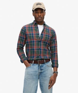 Πουκάμισο Vintage με καρό μοτίβο από Organic Cotton