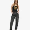 Ρετρό Rocker Graphic Rib Cami Μπλούζα